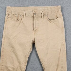 Outerknown SEA Jeans Men's Size 36x32  Tan Beige Drifter Tapered Fit Pants Denim